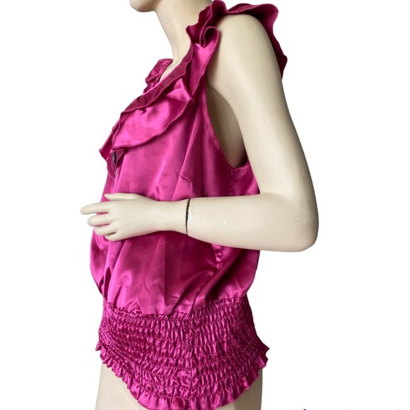 Care n Sport Women's Magenta Sleeves Less Blouse Stretch Top Size 2X - Picture 5 of 10